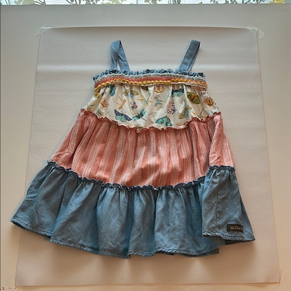 Matilda Jane 2Y Let’s Go Together Love Bug Butterfly Moth Dress Size 2